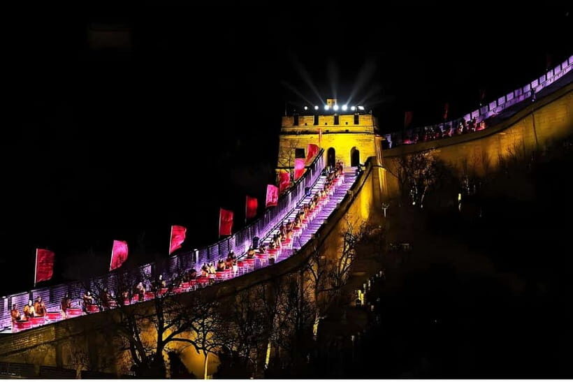 Beijing: Private Tour to Great Wall & POPLand Labubu Home - Badaling at Night: Lights, Performances, and a Different Kind of Great Wall